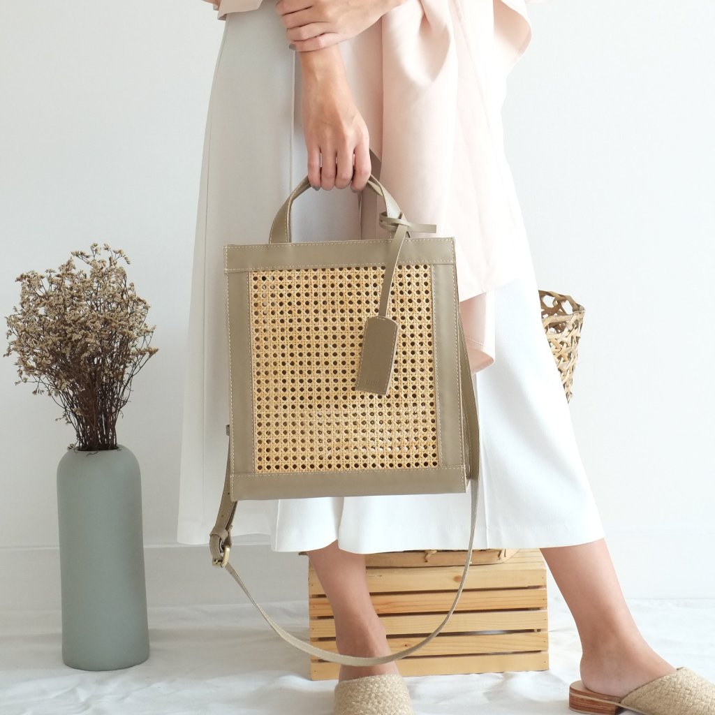 Sia Two-Way Tote - Taupe