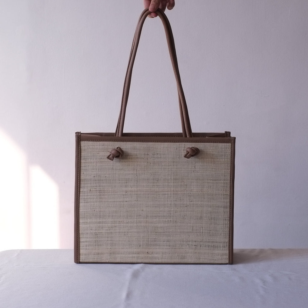 Noa Everyday Tote - Natural / Taupe